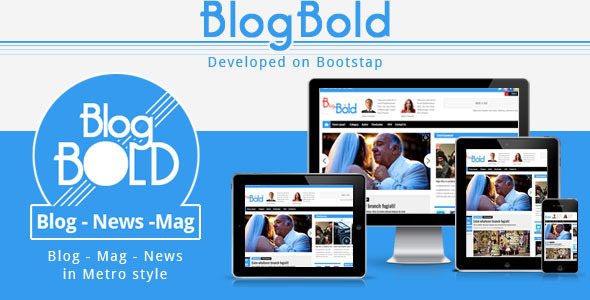 Blogbold - Responsive Metro Blogmagnews Theme