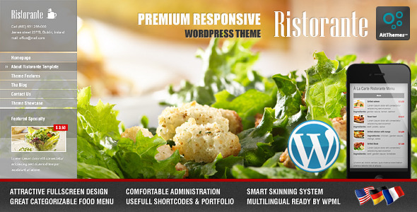 Ristorante Responsive Restaurant WordPress Theme