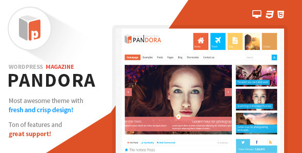 Pandora - Responsive WordPress Magazine Theme