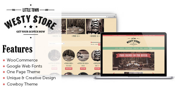 Westy - A One Page Woocommerce WordPress Theme