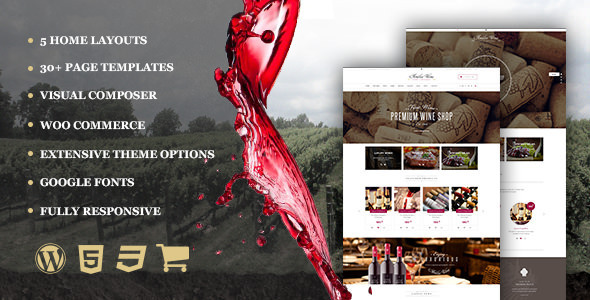 Wine - Restaurant WordPress Shop