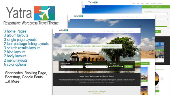 Yatra-Responsive WordPress Travel Theme