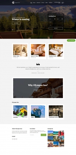 Olympus Inn - Hotel WordPress Theme