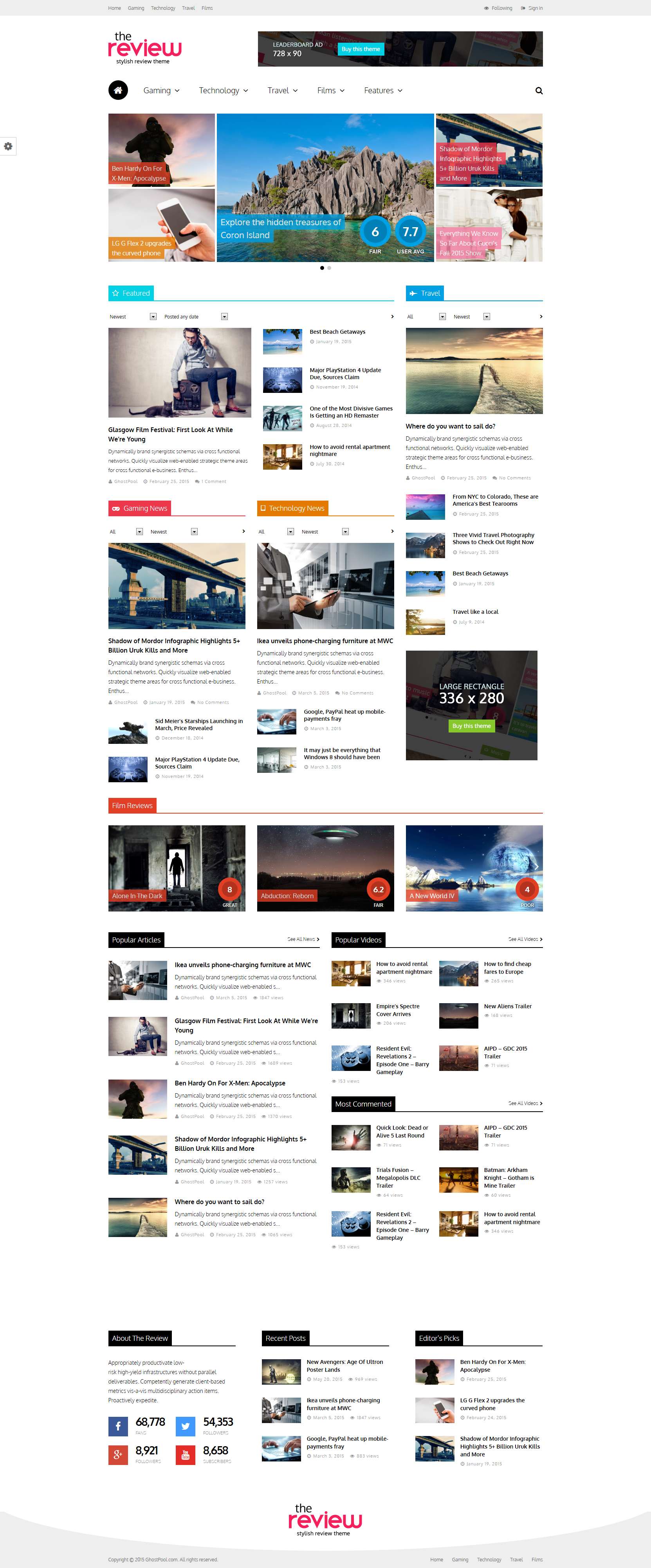 The Review: Multi-Purpose Review & Magazine Theme