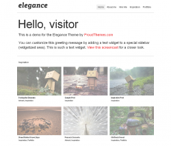 Elegance portfolio wordpress Theme - Portfolio|Tumblr-Style