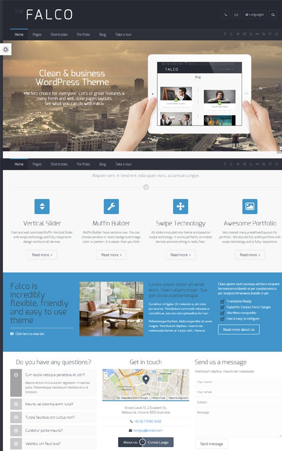 Falco - Responsive Multi-Purpose WordPress Theme - Business