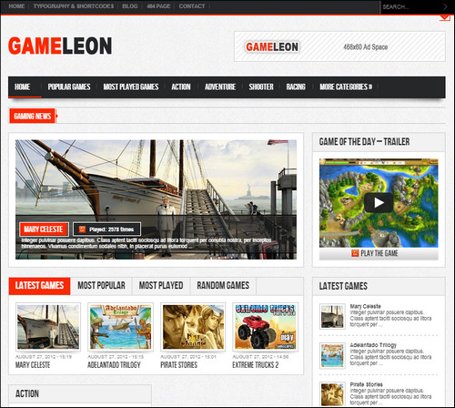 Gameleon - WordPress Arcade Theme - Gaming|Review
