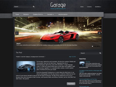 Garage free wordpress theme - Blog|Free wordpress themes