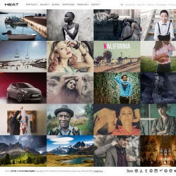 Heat Premium Portfolio WordPress Theme - Photography|Pinterest|Portfolio