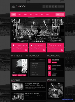 K-BOOM - Events & Music Responsive WordPress Theme - Business|Metro-style
