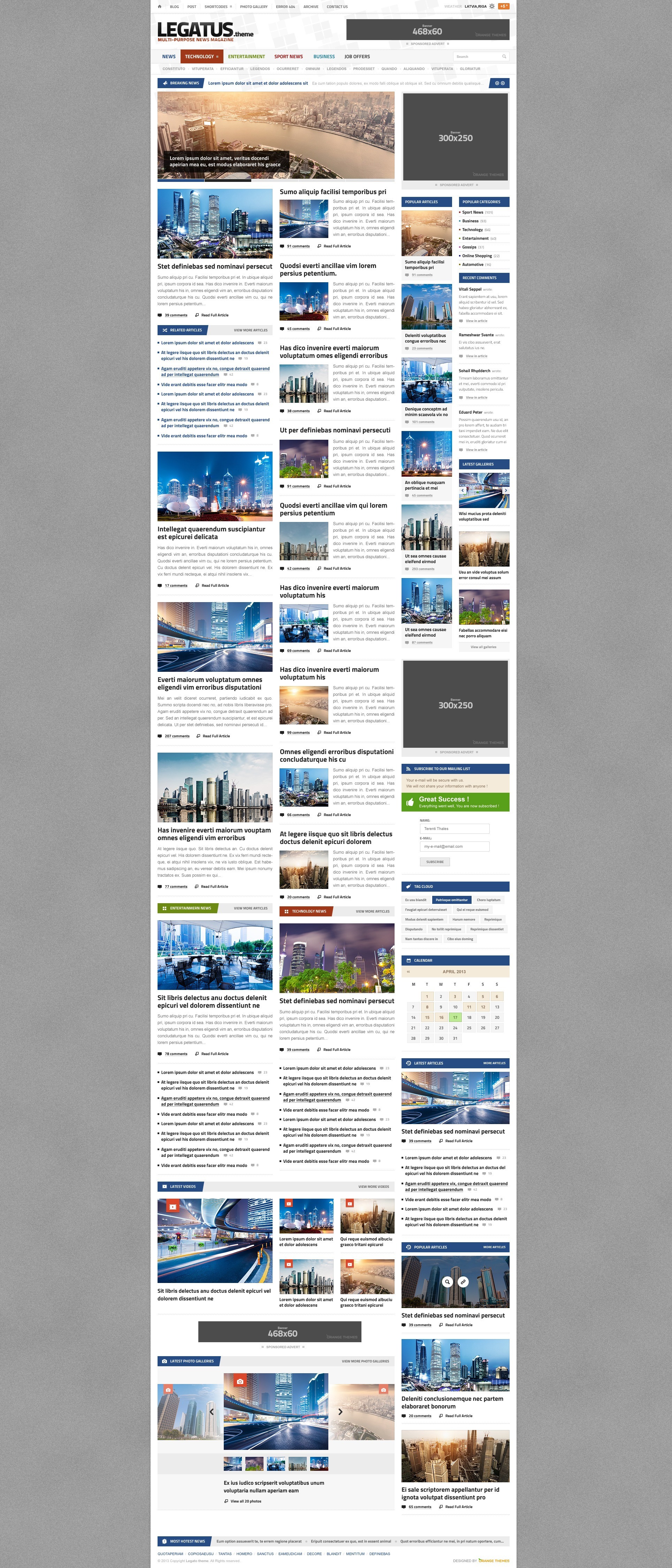 Legatus - Responsive News/Magazine Template - Magazine|Review