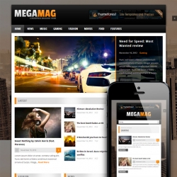 MEGAMAG - A Responsive Blog/Magazine Style Theme - Gaming|Magazine|Review