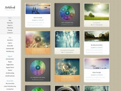 Notebook WordPress Theme - Photography|Tumblr-Style