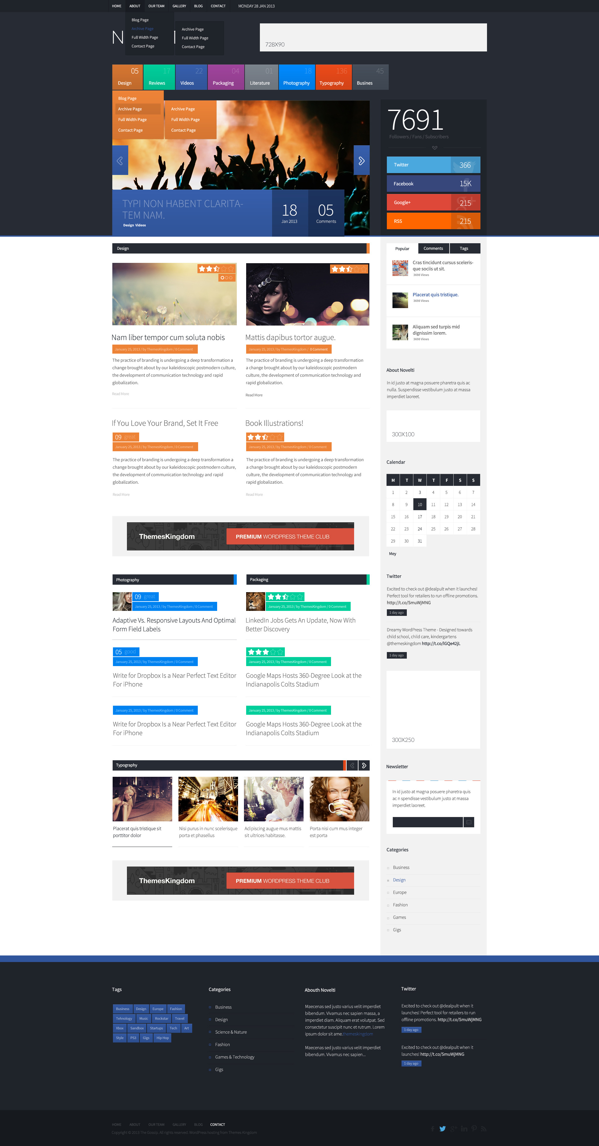 Novelti - Responsive Magazine WordPress Theme - Magazine|Metro-style