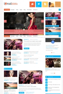 Pandora - Responsive WordPress Magazine Theme - Magazine|Metro-style|Review