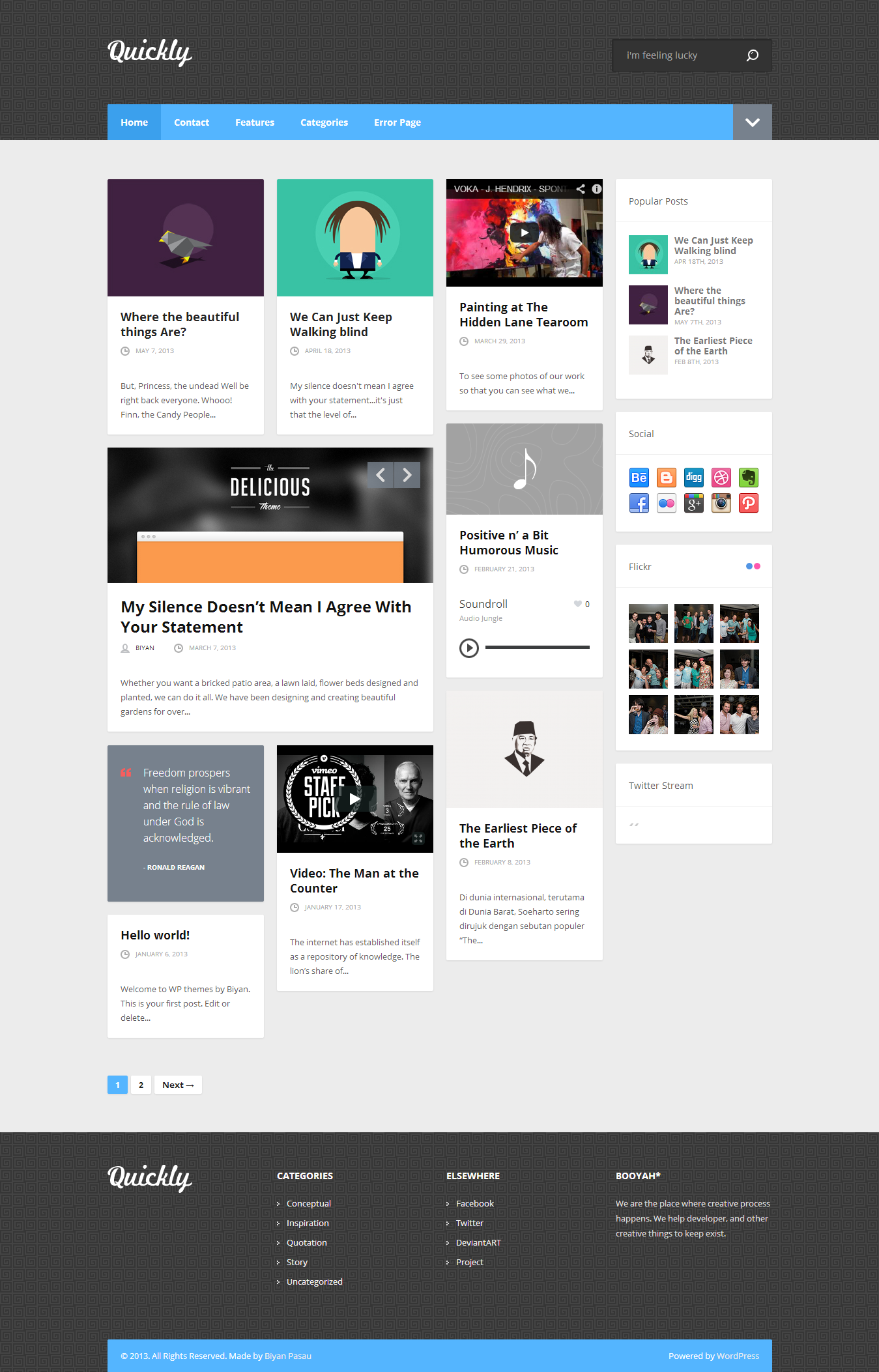 Quickly - Handcrafted WordPress Theme - Magazine|Pinterest