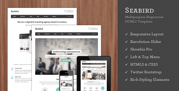 Seabird - Multipurpose Responsive WordPress Theme - Business
