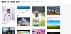 Shaken Grid free wp Theme - Blog|Free wordpress themes|Pinterest