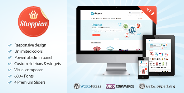 Shoppica - Responsive E-commerce WordPress Theme - Ecommerce>WooCommerce