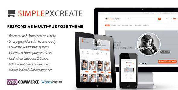 Simplepxcreate - Multi-Purpose eCommerce Theme - Premium wordpress themes