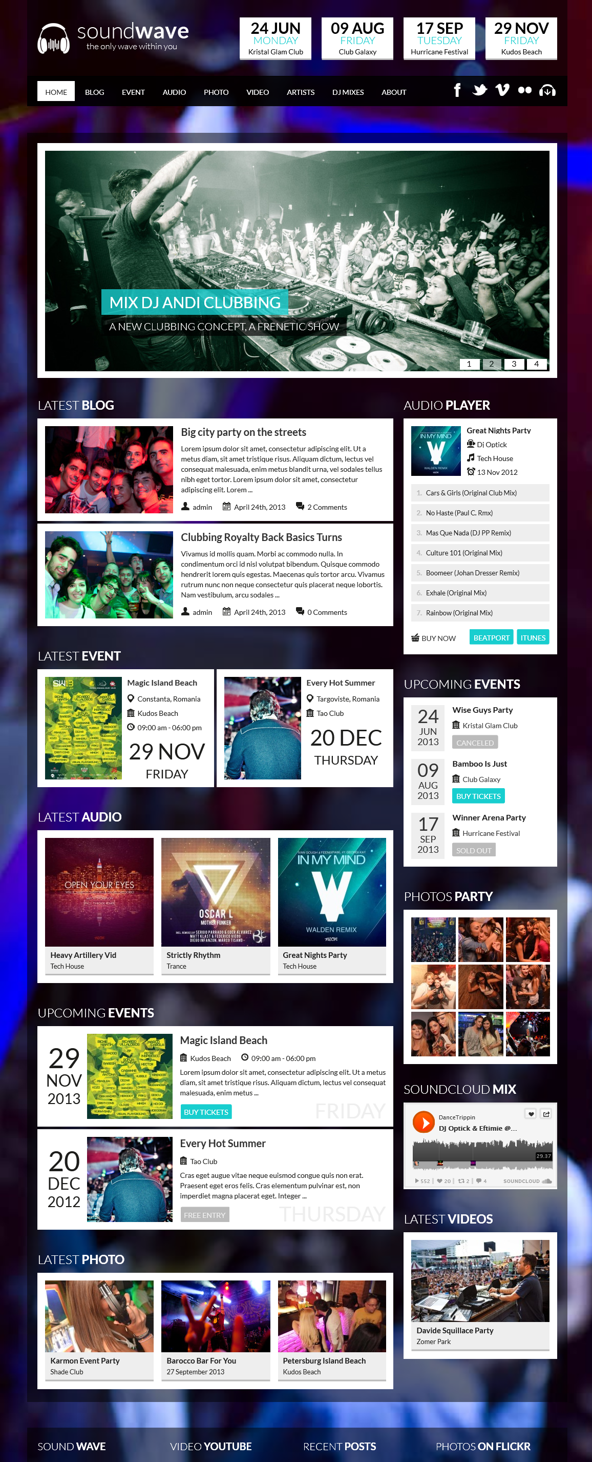 SoundWave - The Music Vibe WordPress Theme1 - Music|Premium wordpress themes