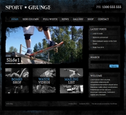 Sport and Grunge - WordPress Shop & Newsletter - Ecommerce>Jigoshop|Premium wordpress themes|Sports