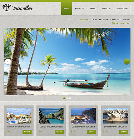 Traveller - Travel WordPress Theme - Ecommerce>Jigoshop|Travel