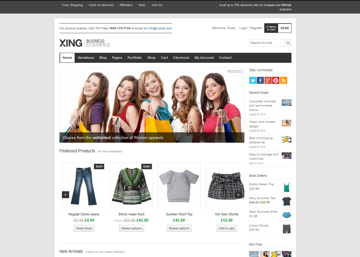 Xing - Business / ecommerce WordPress Theme - Premium wordpress themes|Ecommerce>WooCommerce