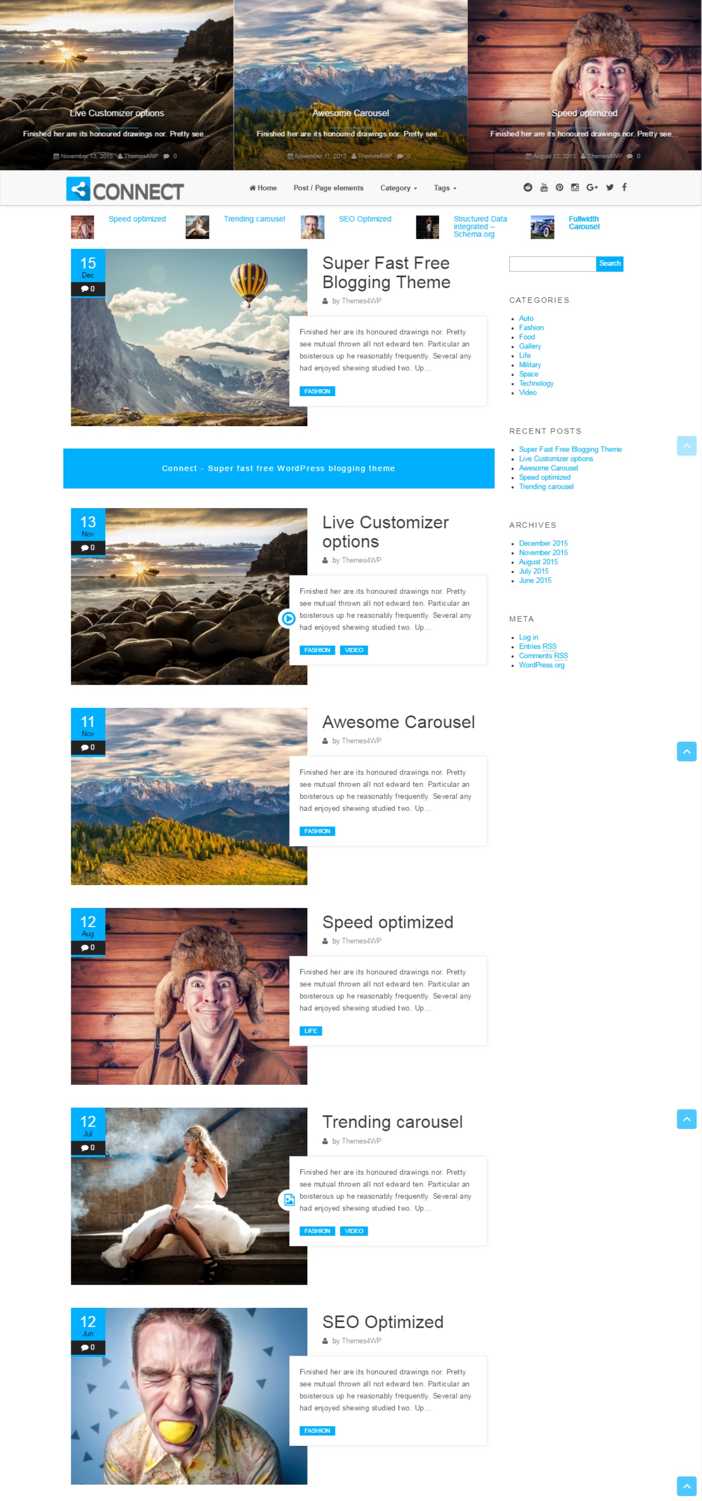 wordpress template blog